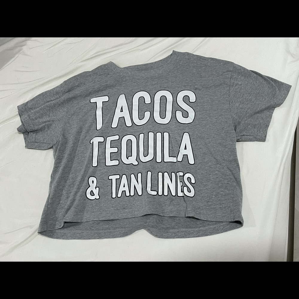 Funny sayings crop top